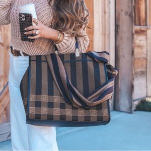 ISO Fendi Brown Cloth Sunshine Bag